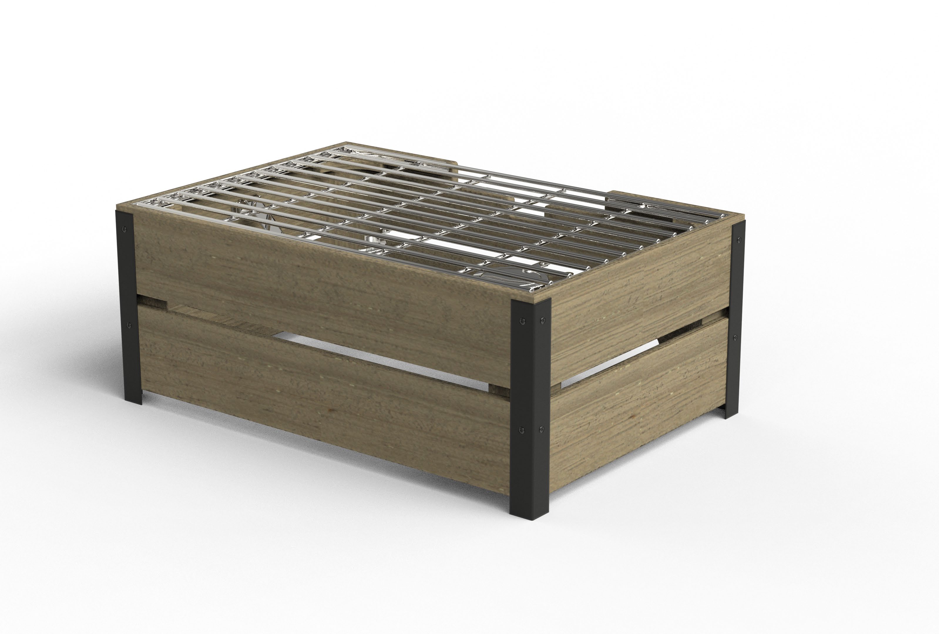 Natural Smart W — Metal Grid Crate